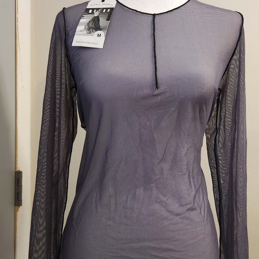 Sheer Black Long Sleeve Top